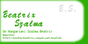 beatrix szalma business card